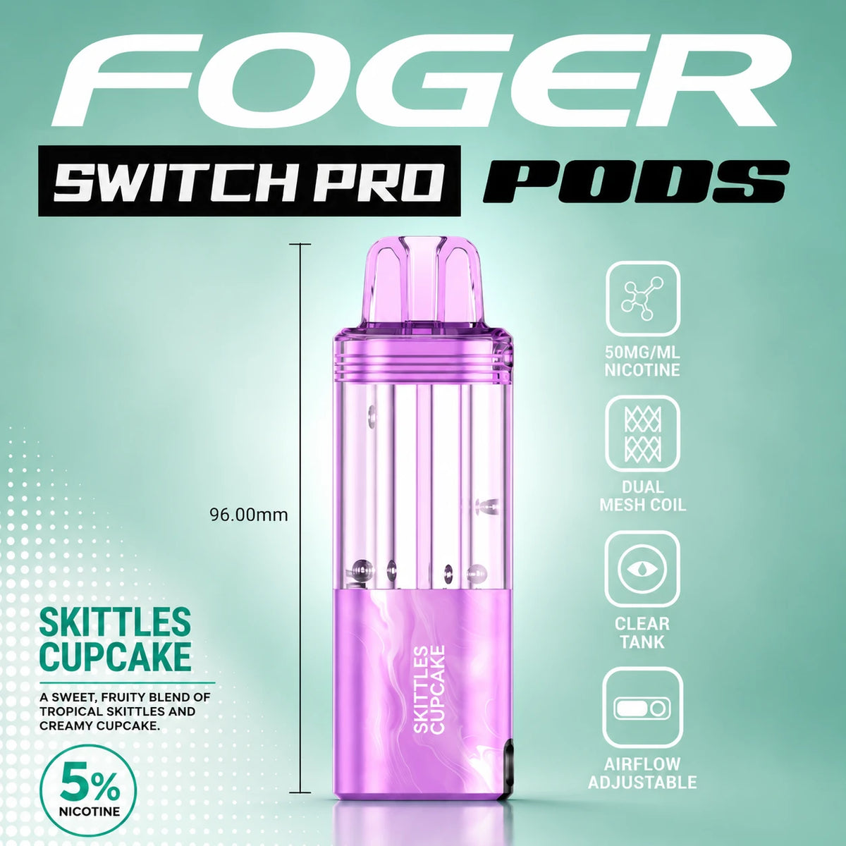 Foger Switch Pro 30000 Puffs Disposable Pods 5CT/Display