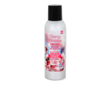 Front view of the Smoke Odor Exterminator Air Freshener 7oz in a white and pink cherry blossom design. This aluminum aerosol canister features an active enzyme formula that physically binds to and neutralizes airborne smoke and environmental smells.