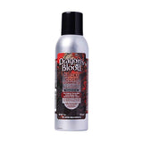 Front view of the Smoke Odor Exterminator Air Freshener 7oz in a red dragon design. This aluminum aerosol canister features an active enzyme formula that physically binds to and neutralizes airborne smoke and environmental smells.
