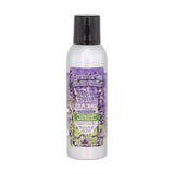 Front view of the Smoke Odor Exterminator Air Freshener 7oz in a purple flower lavender chamomile design. This aluminum aerosol canister features an active enzyme formula that physically binds to and neutralizes airborne smoke and environmental smells.