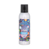 Front view of the Smoke Odor Exterminator Air Freshener 7oz in a flower hag champa design. This aluminum aerosol canister features an active enzyme formula that physically binds to and neutralizes airborne smoke and environmental smells.