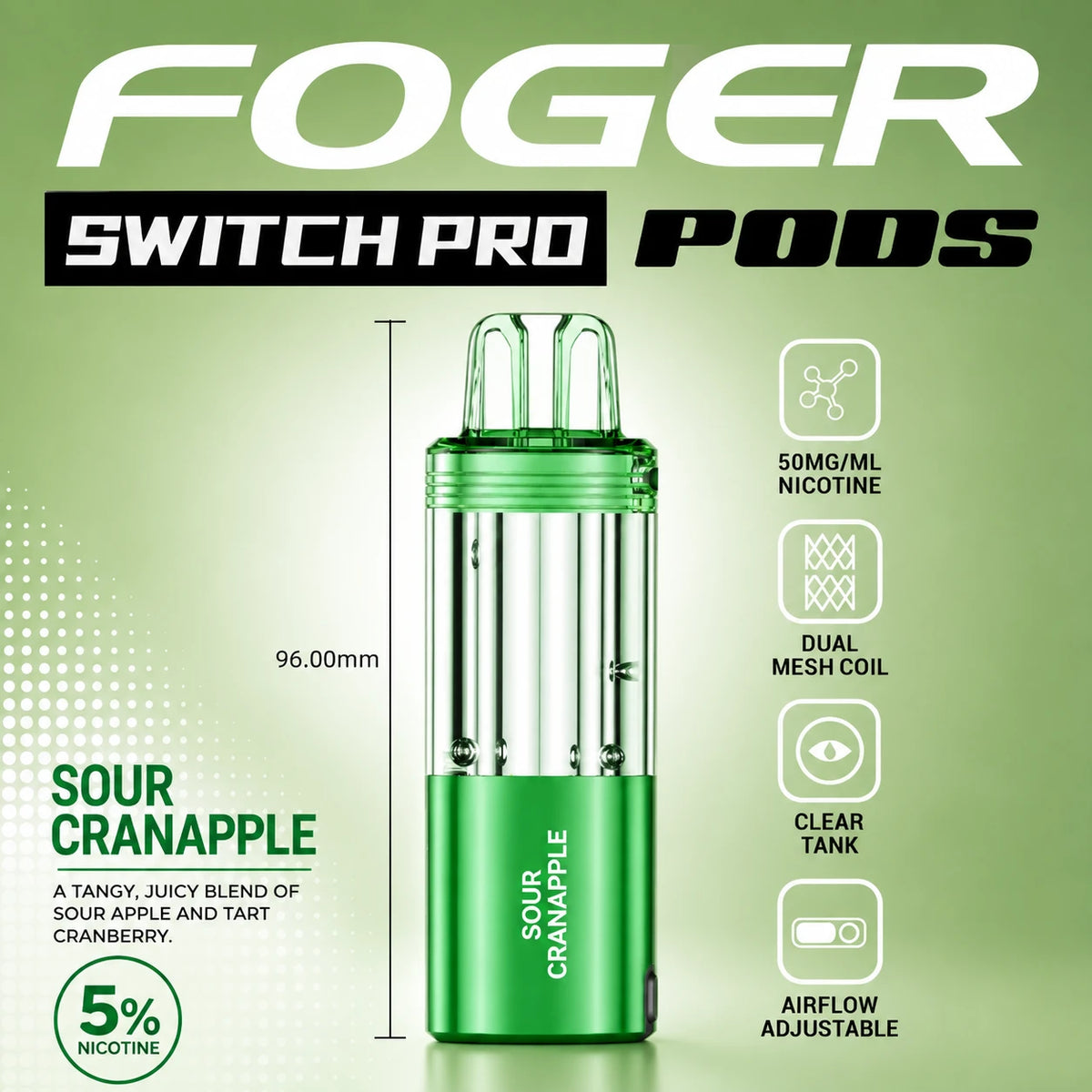 Foger Switch Pro 30000 Puffs Disposable Pods 5CT/Display
