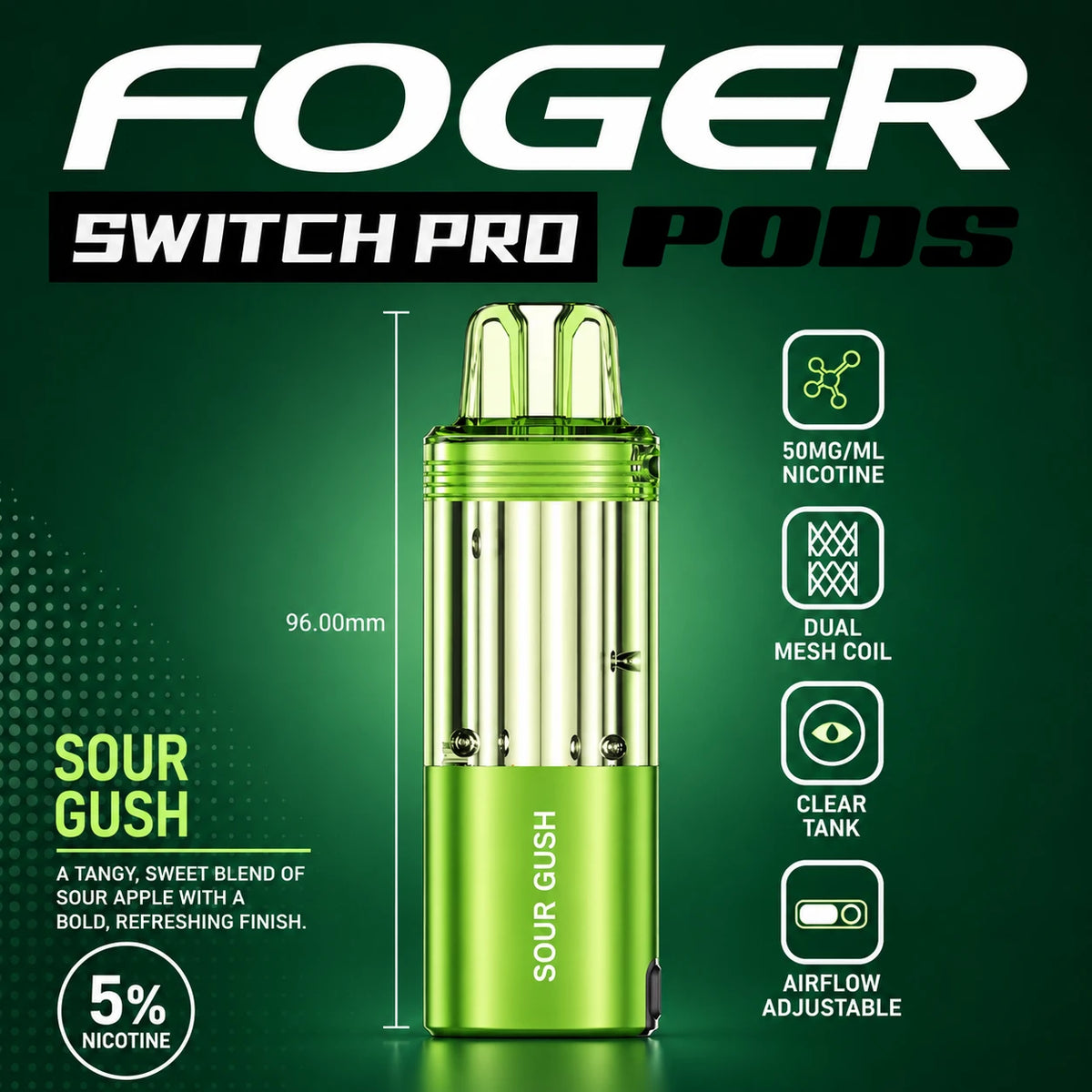 Foger Switch Pro 30000 Puffs Disposable Pods 5CT/Display
