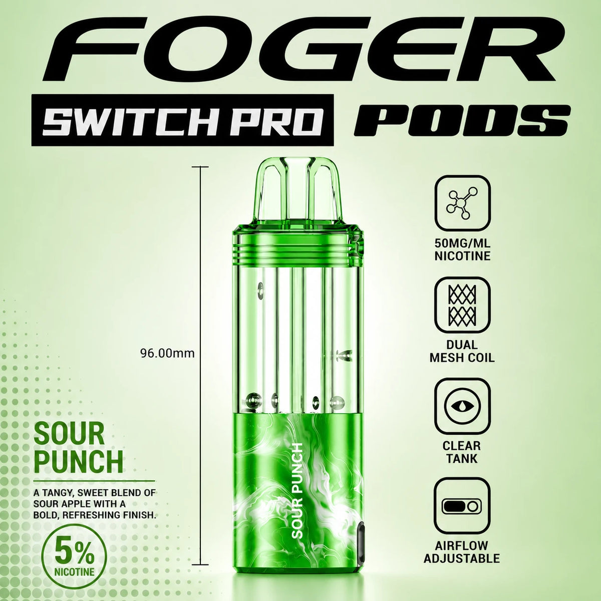 Foger Switch Pro 30000 Puffs Disposable Pods 5CT/Display