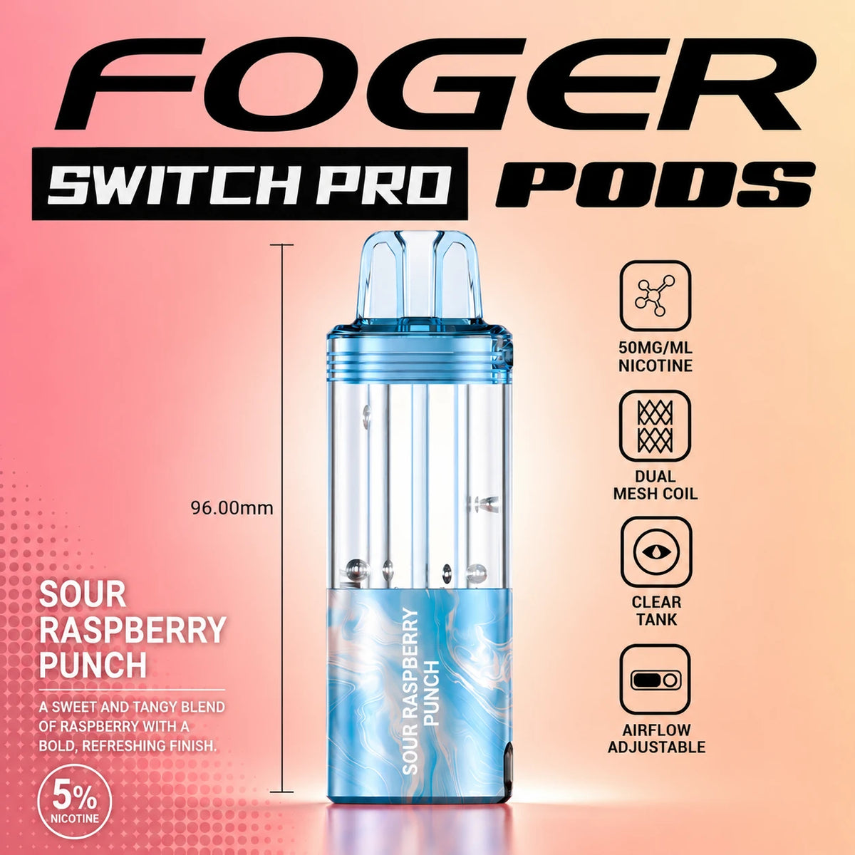 Foger Switch Pro 30000 Puffs Disposable Pods 5CT/Display