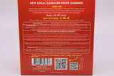 Back straight-on view of the Space Gods Delta 9 and CBD 60mg citrus punch gummies pouch in orange. The detailed packaging displays clear dosing instructions, ingredients, and lab-tested compliance information for these premium hemp-derived edibles.
