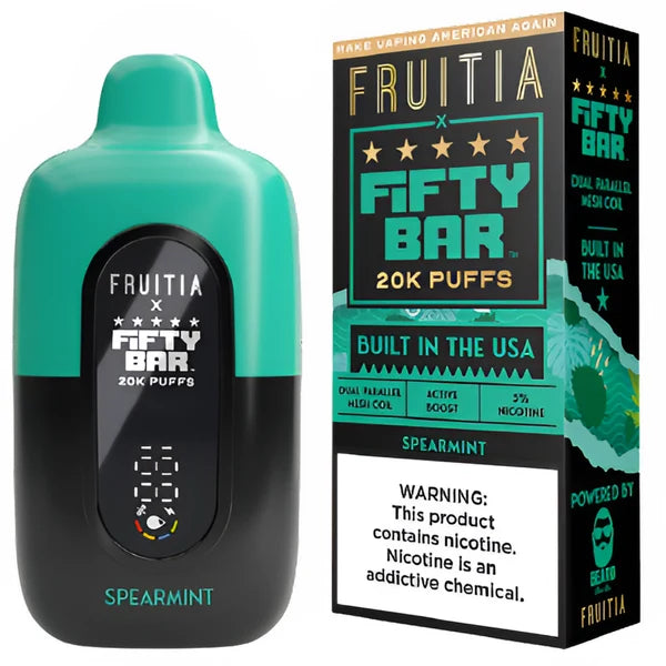 Fifty Bar x Fruitia V2 20000 Puffs Disposable Vape 5CT/Display