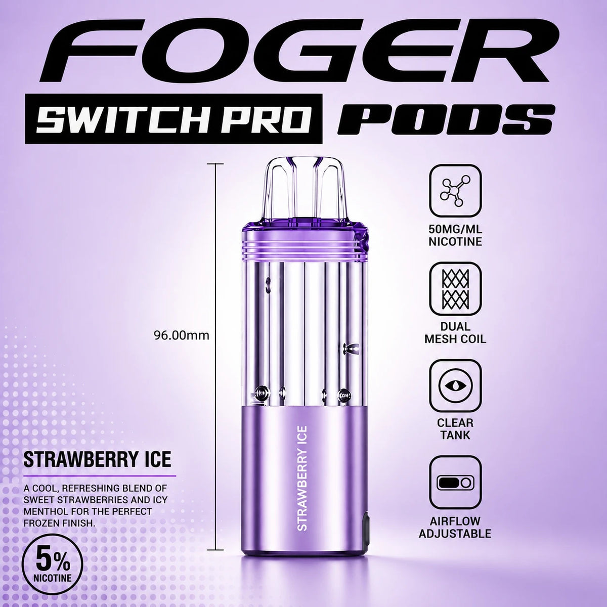 Foger Switch Pro 30000 Puffs Disposable Pods 5CT/Display