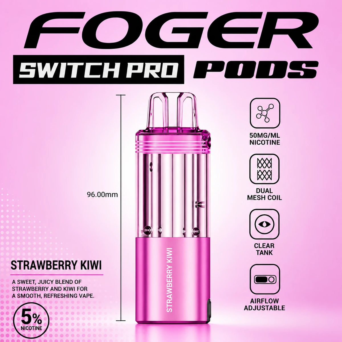 Foger Switch Pro 30000 Puffs Disposable Pods 5CT/Display