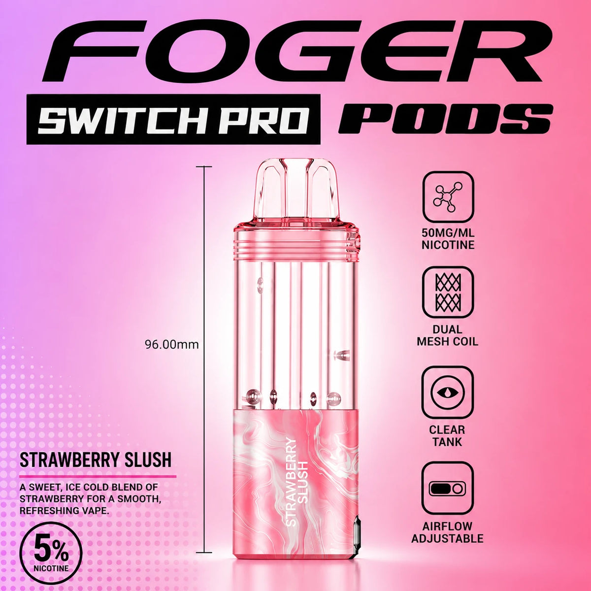 Foger Switch Pro 30000 Puffs Disposable Pods 5CT/Display