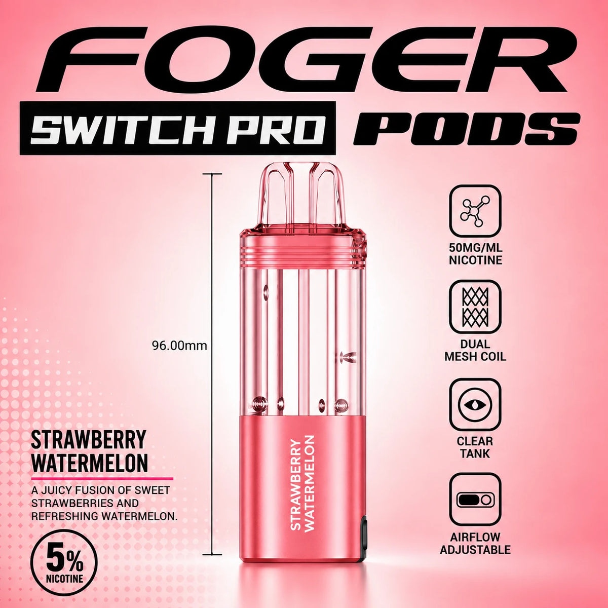 Foger Switch Pro 30000 Puffs Disposable Pods 5CT/Display