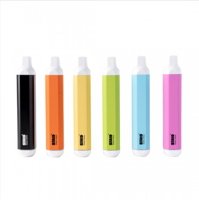 Front view of the Strio Cartbox Incognito in assorted colors. This discreet 510-thread vape battery completely hides your cartridge inside to look like a standard disposable device for ultimate privacy.