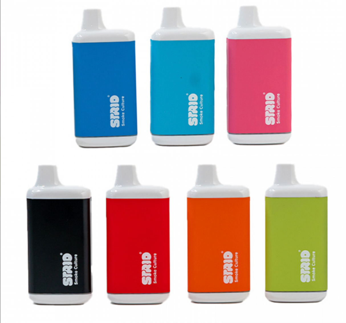side view of the Strio Cartbox Incognito 510 thread battery in assorted colors. Featuring variable voltage settings, this hidden cartridge battery lets you customize your vapor production for any oil viscosity.
