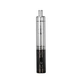 Front view of the Sunakin Sunpipe H20G hybrid water pipe in sleek black. This highly portable dry herb device features a built-in glass water bubbler to deliver cool, smooth, and perfectly filtered hits on the go.