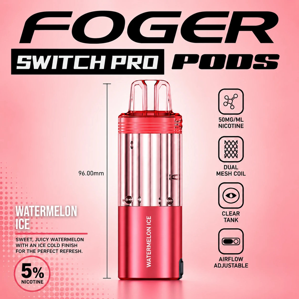 Foger Switch Pro 30000 Puffs Disposable Pods 5CT/Display