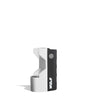 Front view of the Wulf Micro Cartridge Vape in white. This ultra-small, two-inch tall threaded power supply features three specific thermal outputs and a widened 14mm chamber for pre-filled oil tanks.