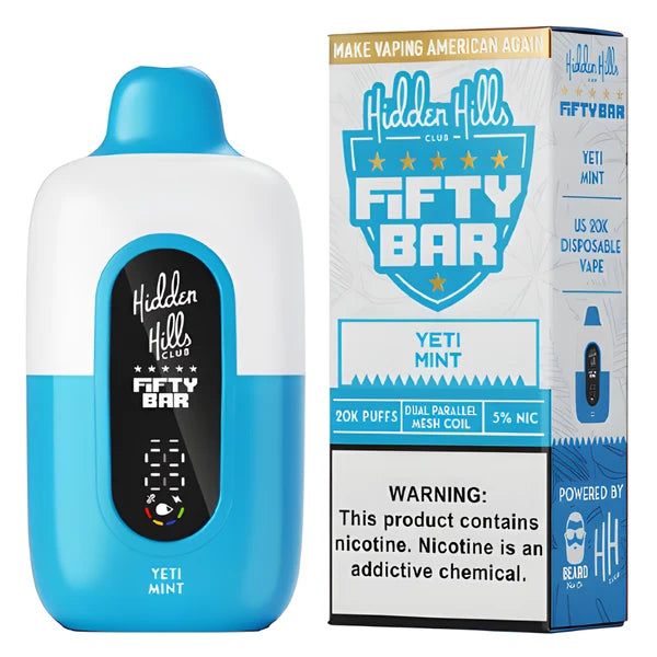 Fifty Bar V2 Hidden Hills 20000 Puffs Disposable Vape 5CT/Display