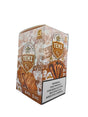 Front view of the Zig Zag Tenz Megawoods Habano Leaf box in earthy brown and tan. These premium large-size natural leaf wraps come in a wholesale 8-count box of 2-packs, offering a slow, smooth burn perfect for retail counter displays.