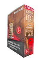 Front view of the Zig Zag Tenz Megawoods Sweets box in deep red and brown. These premium large-size natural leaf wraps come in a wholesale 8-count box of 2-packs, offering a slow, smooth burn perfect for retail counter displays.