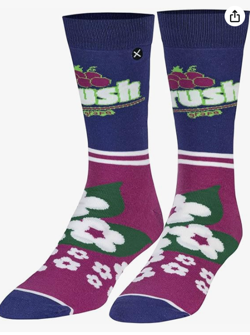 CRAZY SOCKS - CRUSH GRAPE WOMEN'S