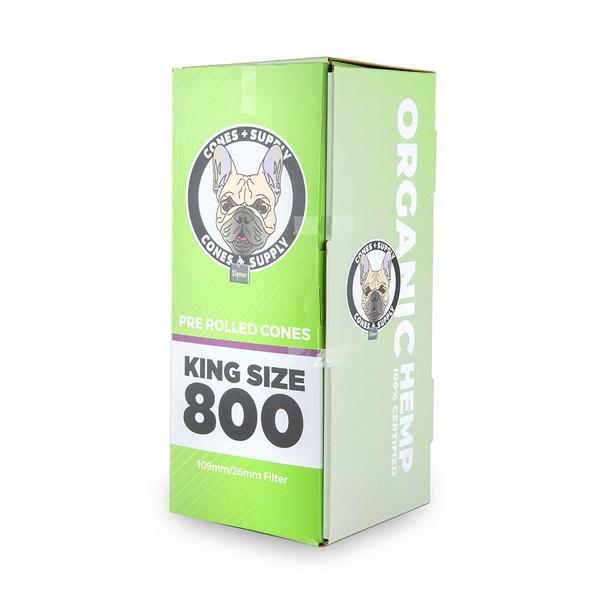 Cone + Supply - Organic Hemp King Size Cones 800ct