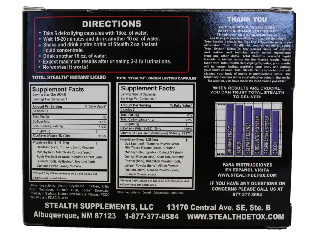 Total Stealth - Dietary Supplement 2oz/6Cap
