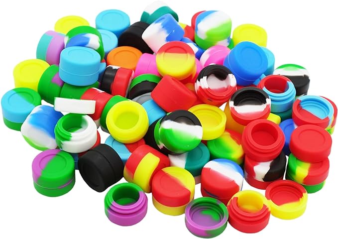 Silicone Dab Jars 3ml - 25 Count Display