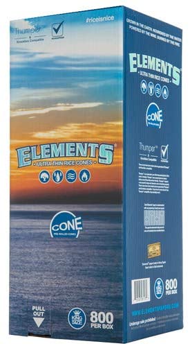Elements - King Size Pre-Rolled Cones - 800ct