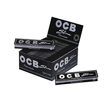 OCB Premium Slim 24 Booklets Cigarette Rollin Paper