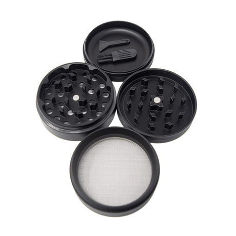 King Palm 62mm Black Ceramic Coated Herb Grinder