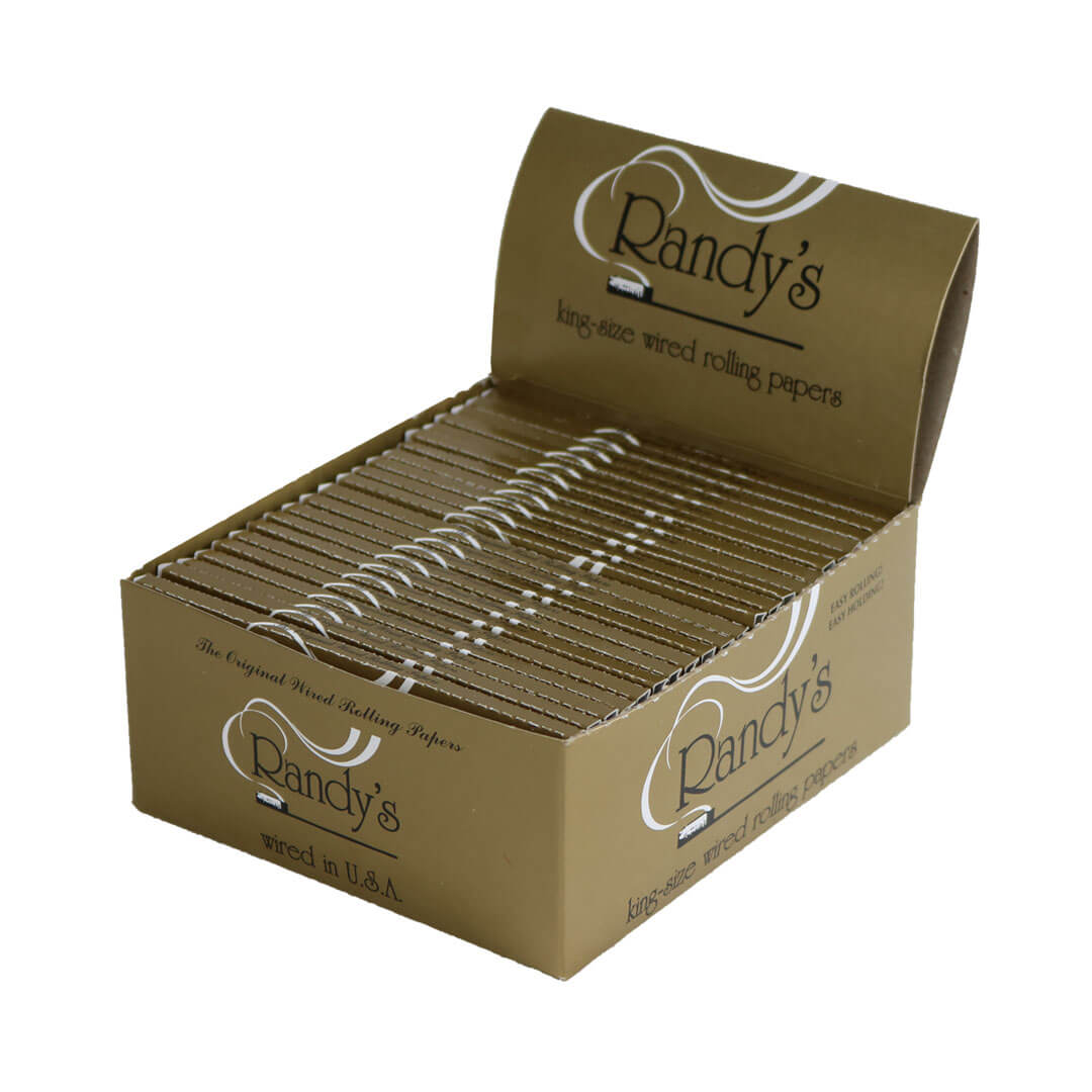 Randy's - 24 King Size Wired Rolling Papers - 25pk. Display