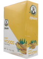 front view of the Afghan Hemp display box. Made from durable hemp fibers removing all the nicotine and tobacco from your experience for a slow and smooth smoke with a fresh banana flavor 