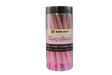 front view of the blazy susan pre rolled cones. made in their signature pink these pre rolled cones are made with organic materials for a clean smoking experience with some colorful flare.