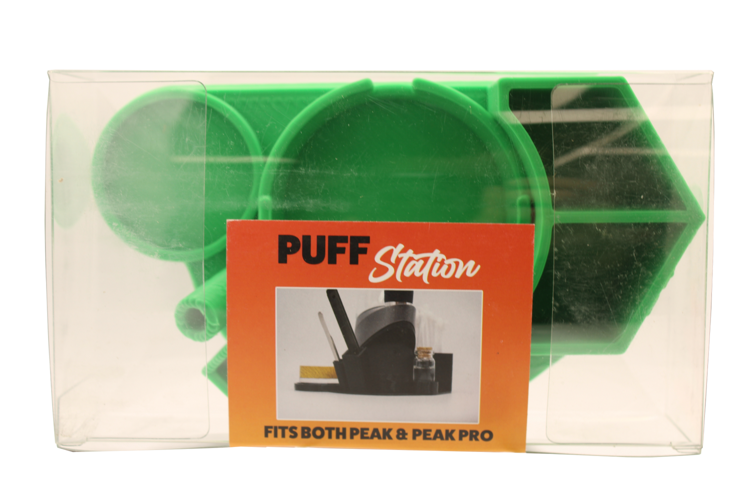 top view of the Dabber box dab station organizer in green. A convenient way for a dabber to keep all their supplies handy in a neat and durable station. 