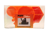 top view of the Dabber box dab station organizer in orange. A convenient way for a dabber to keep all their supplies handy in a neat and durable station. 