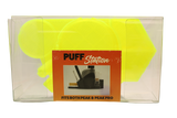top view of the Dabber box dab station organizer in yellow. A convenient way for a dabber to keep all their supplies handy in a neat and durable station. 