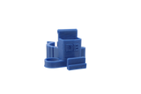 front view of the dabber box rig backpack clip in blue. A organizational tool for holding lighters, dab tools or any other items that a smoker would need for their session.