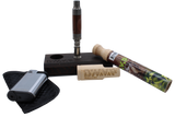 product view of the Dynavape Vong. A special version with fully inerchangable to be disassembled for cleaning or customization. Able to be used for normal dry herb smoking and a vapor rig for glass bongs. made of strong titanium for long lasting experince.