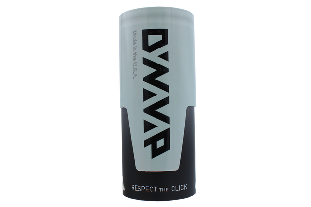 Front view of the Dynavap M packaging. A dry herb vaporizer with use of butane torch and adapter allows you to also experience concentrates and oils.