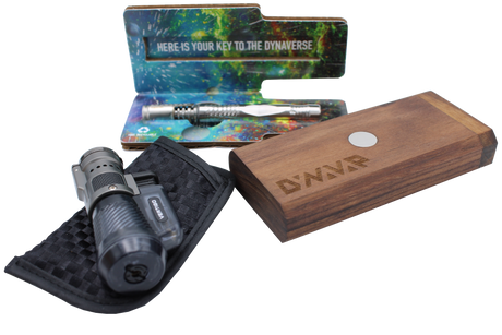 product view of the Dynavap M and concentrate adapter. A dry herb vaporizer with use of butane torch and adapter allows you to also experience concentrates and oils.