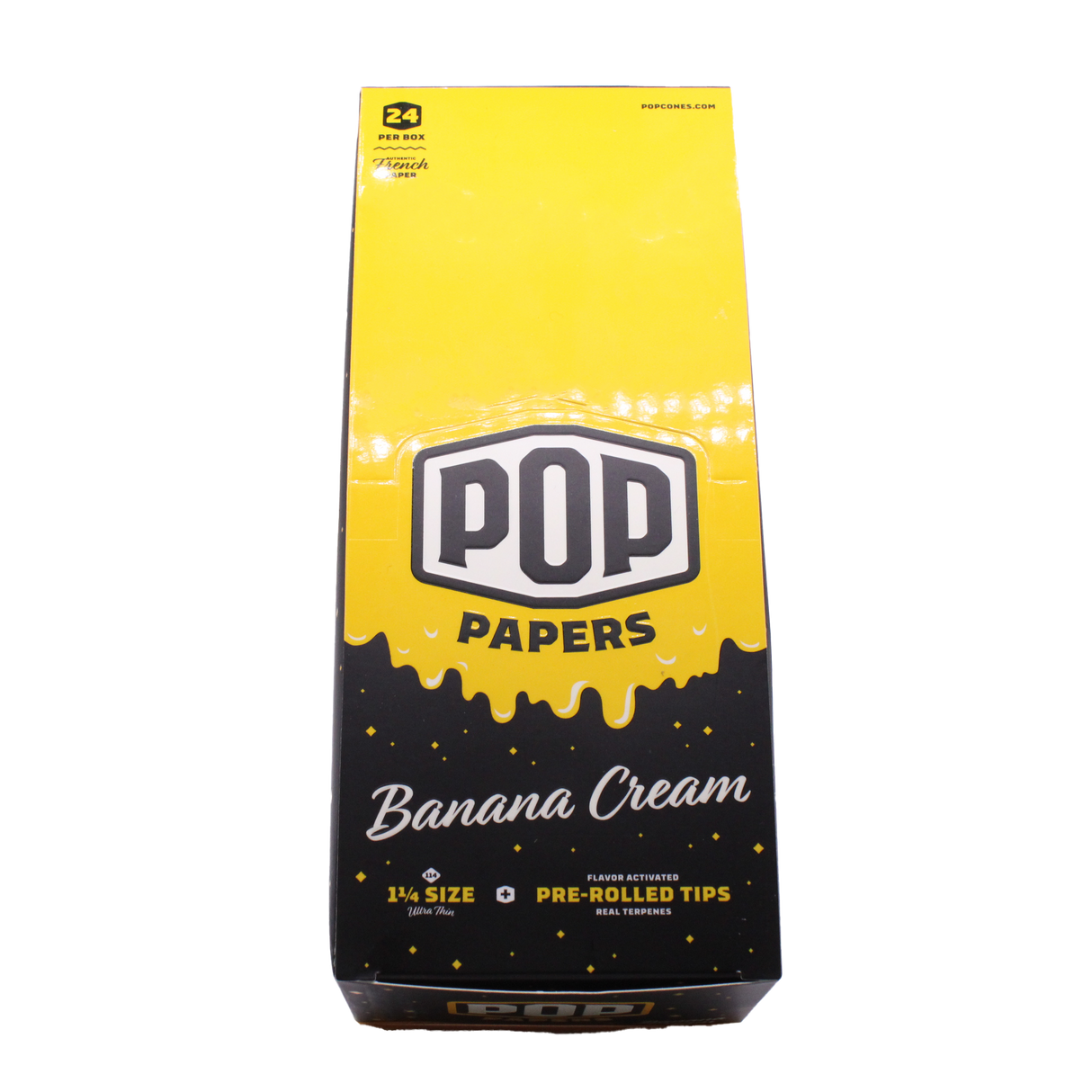 Pop Papers Rolling Papers and Tips - 1 1/4" Size