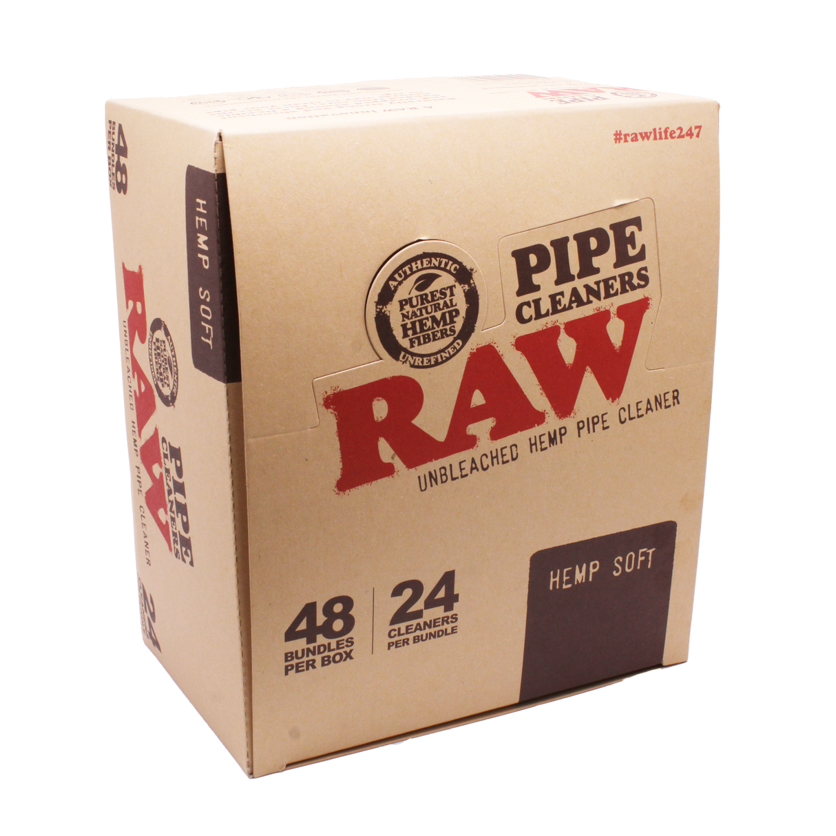 Raw- Hemp Pipe Cleaners - 48 CT Box