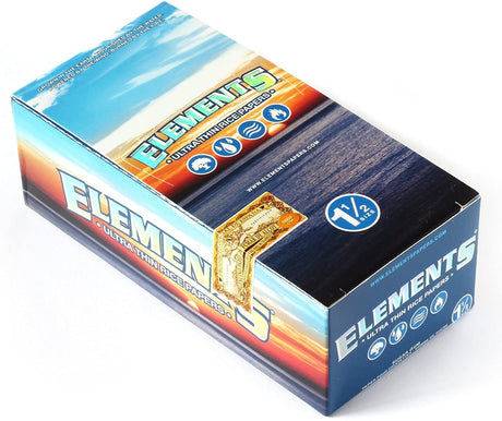 view of the Elements hemp 1 1/4 rolling papers. Made from organic materials is it a reliable high quality experience.