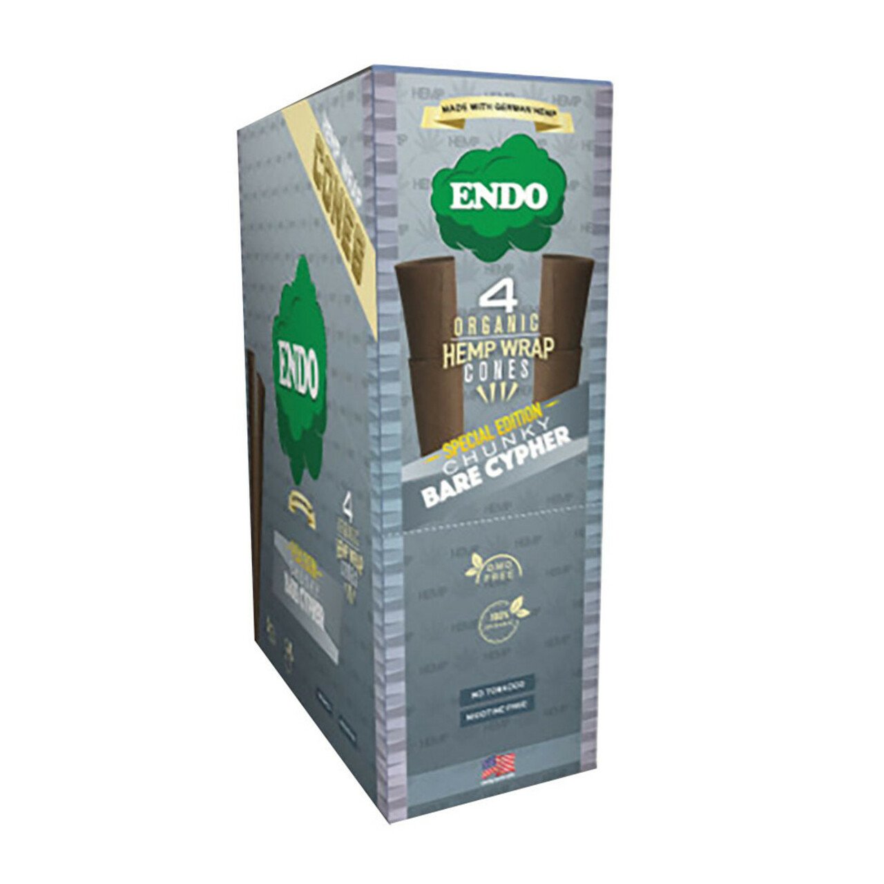 Endo Organic Hemp Cones 4ct 15pk