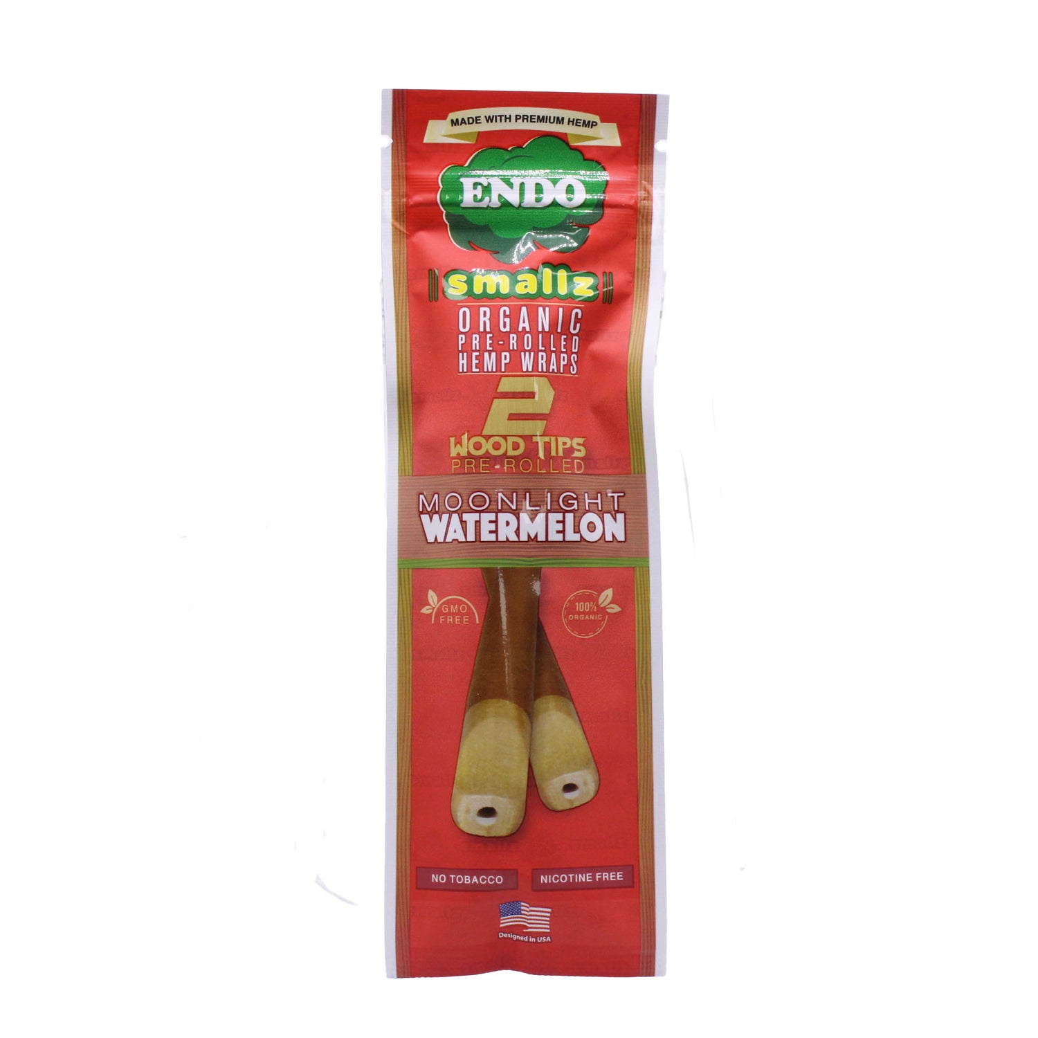 Endo Smallz Pre-Rolled Hemp Wraps 2ct 15pk