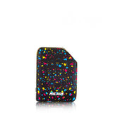front view of the Exus Micare retro splatter. A small ergonomic vaporizer with simple any stylish panels with performance and adjustable power.