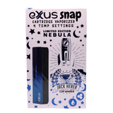 front view of the Exxus snap VV in a limited edition gradient of purple and blue of the Nebula edition.