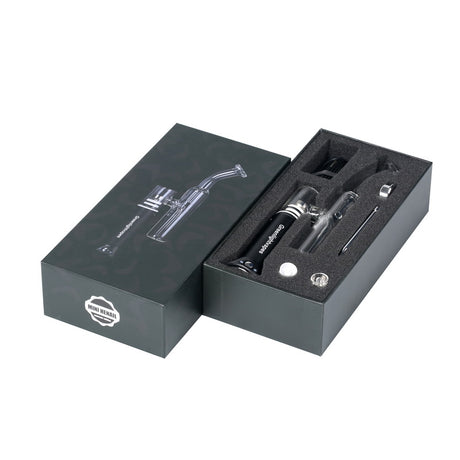 view of G9 Mini Henail 2.0 inside its box. A portable dab rib for smoking.