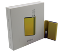 front view of the hamilton devices palm in yellow. a long lasting and premium feel vaporizer that fit in the palm for a lowkey experience on the go.