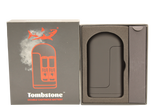 Front view of the Tombstone vaporizer battery a dual cartridge battery able to carry two cartridges for more customizable cloud while also able to store the cartridges for safe storage.